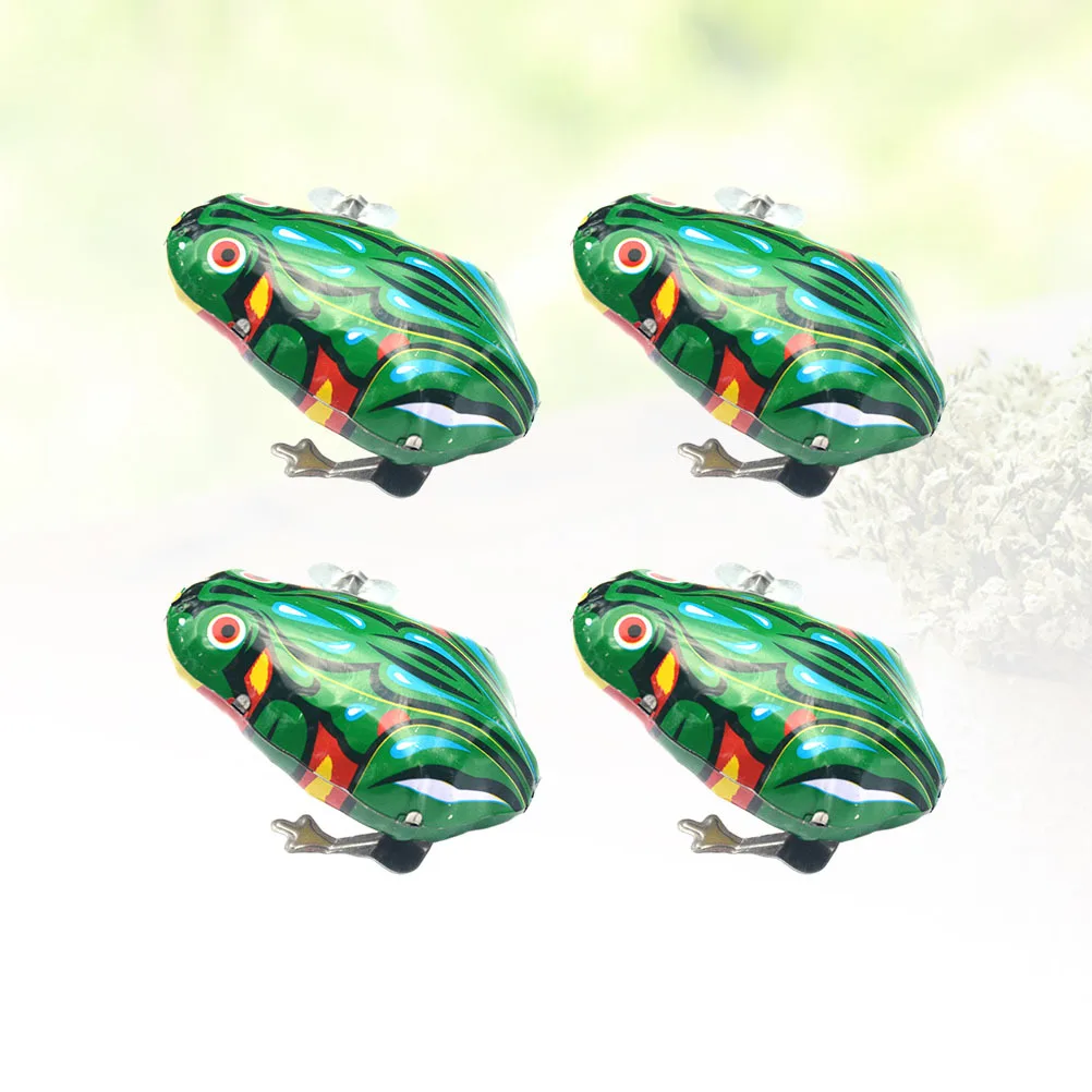 4 Pcs Toys for Boys Wrapped Iron Frog Toddlers Educational Playthings Girl Birthday Gift