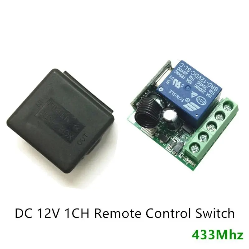 GERMA 433Mhz Universal Wireless Remote Control Switch DC 12V 1CH Relay Receiver Module RF Transmitter 433 Mhz Remote Controls