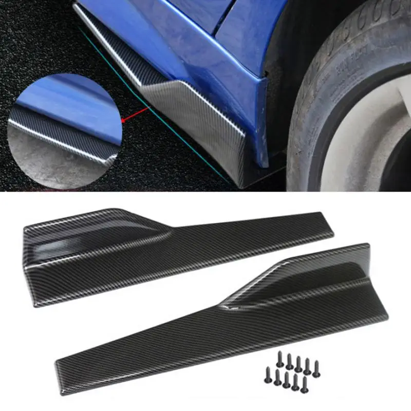 45cm Universal Side Skirt Anti-Scratch Winglet Extension Body Kit For HyundaiElantra HondaCivic B MW VWToyota Car Accessories