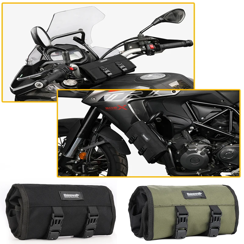 

Сумка для инструментов для мотоцикла, портативный набор инструментов для мотокросса, сумка-органайзер для хранения инструментов, чехол для инструментов для ремонта на открытом воздухе, рулонный органайзер для инструментов