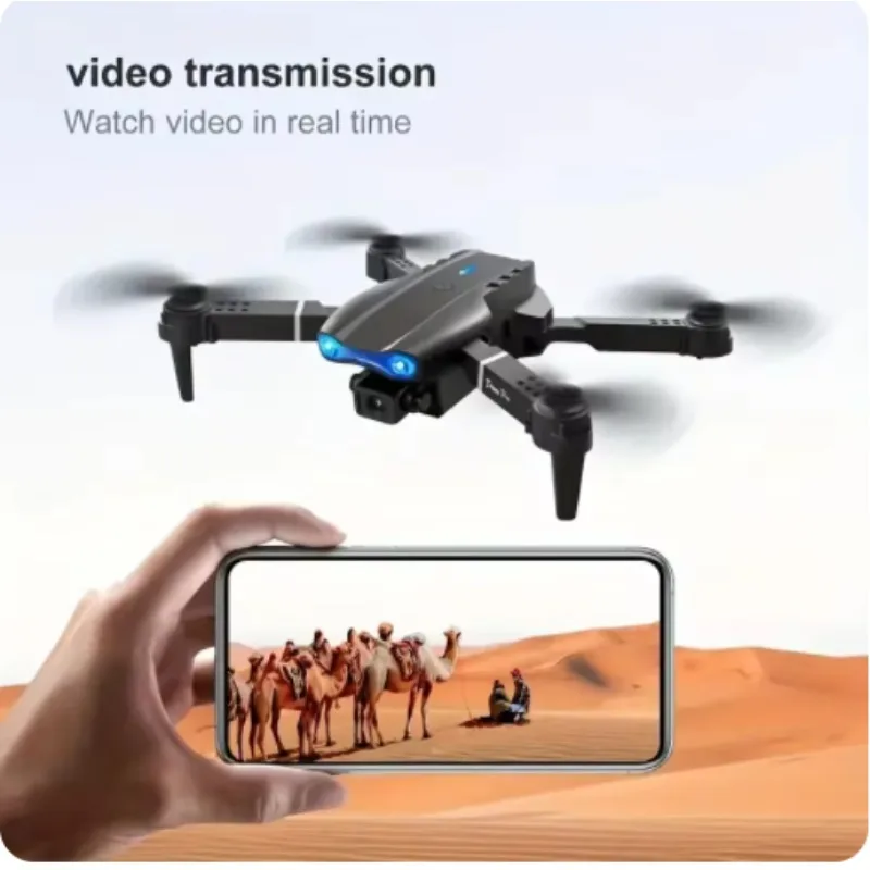 플래시 기능이 있는 E99 PRO 드론 전문가용 HD 듀얼 카메라 WIFI 장애물 회피 RC 헬리콥터 항공 사진 촬영 쿼드콥터