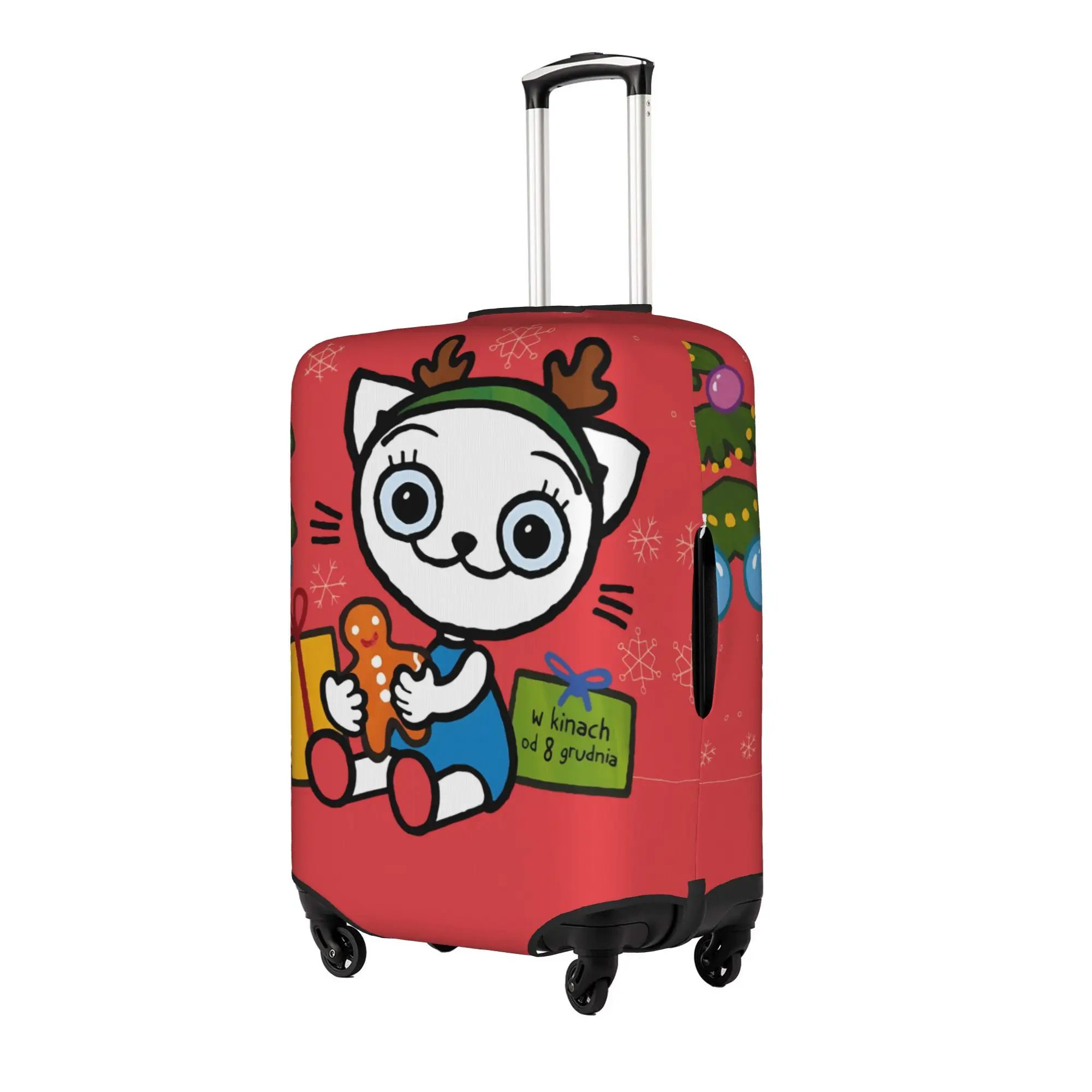 Custom Cute Kicias Kocias Luggage Cover Protector Washable Poland Cartoon Pattern Travel Suitcase Covers