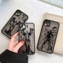 Luxury Black Angel Death Demon Phone Case For Xiaomi Mi 13 12 11 Lite 14 14 T13T 12T Poco F6 M6 X6 X5 X3 F5 Pro Shockproof Cover