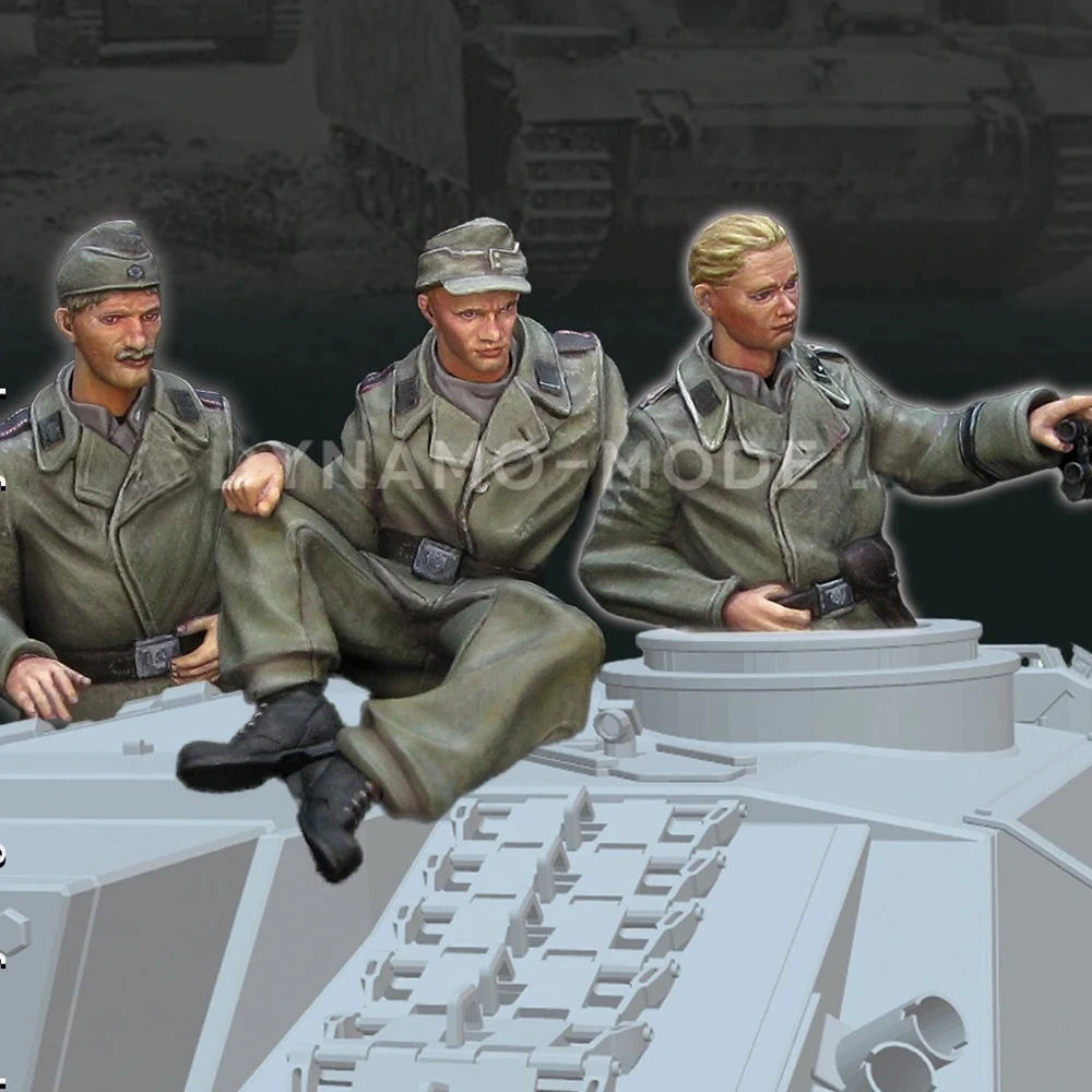 1/35 Stug Crew Set, Resin Model figure soldier, WWII Military themes, Unassembled and unpainted kit