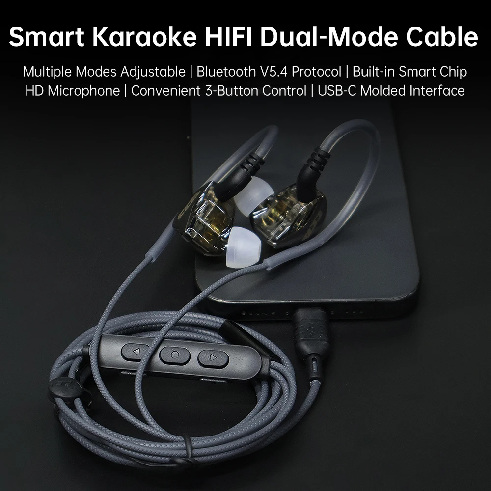 

CCA JT1 Многофункциональный интерфейс типа C кабеля мониторинга в реальном времени поддерживает Bluetooth 5.4 для подключения микрофона HD.