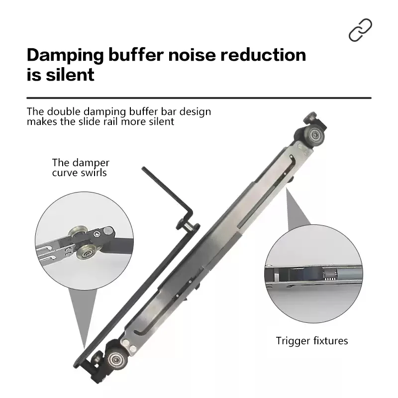 Summit Push Slide Bus Deurrail Hardware Top Mount Verborgen Track Systeem Voor Inbouw Kledingkast En Kamerdeuren Ruimtebesparend