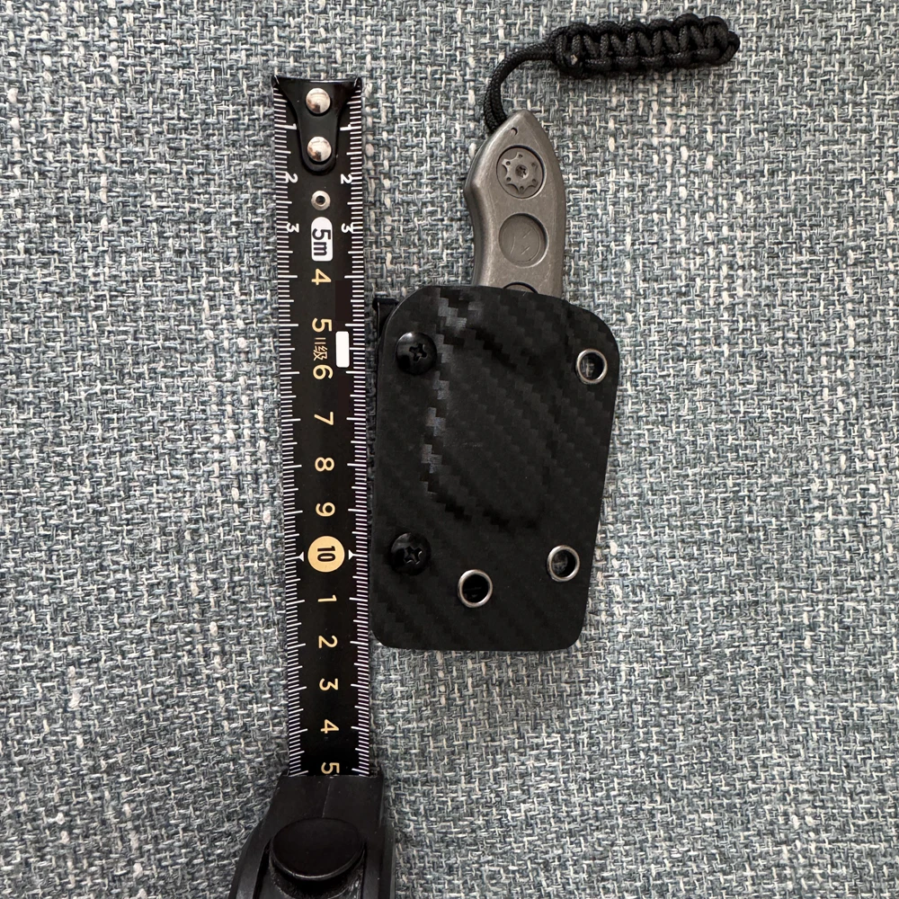Titanium Alloy DC53 Crowbar with Carbon Fiber Sheath Bottle Opener Outdoor Multifunction EDC Tools