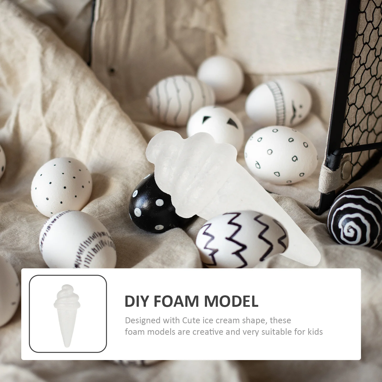 

10 pcs Craft Materials Diy Painting Craft Decor Art Projects Decorative Foam Decor Activity Diy Foam Set