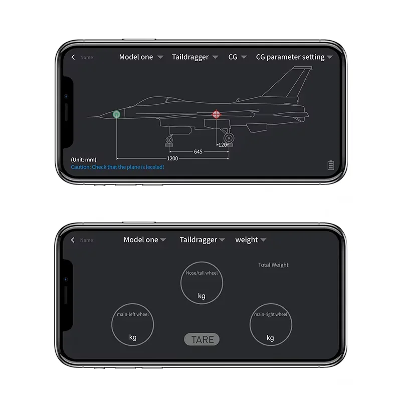 SKYRC CG- en hoekmeter Draadloos Bluetooth-compatibel RC Vliegtuig Zwaartekrachthoekaanpassing Real-time weergave SK- 500039