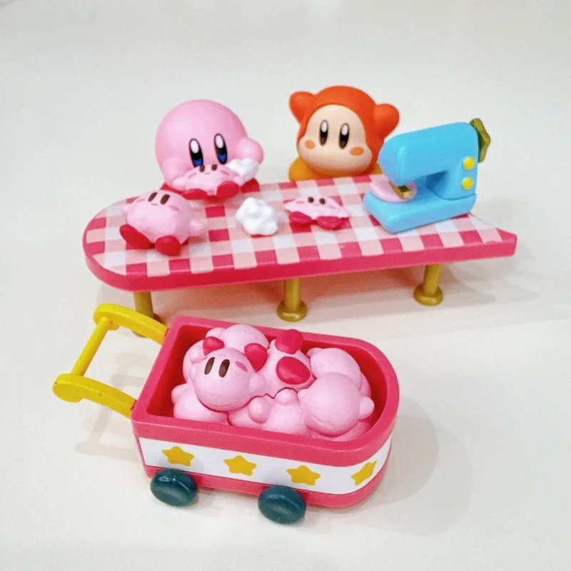 Figurki Re-Ment Waddle Dee's Toy Factory Kirby Blind Box Miniatura Scena Cukierkowa Zabawka Rement Kolekcja Ozdób Prezent dla Dzieci