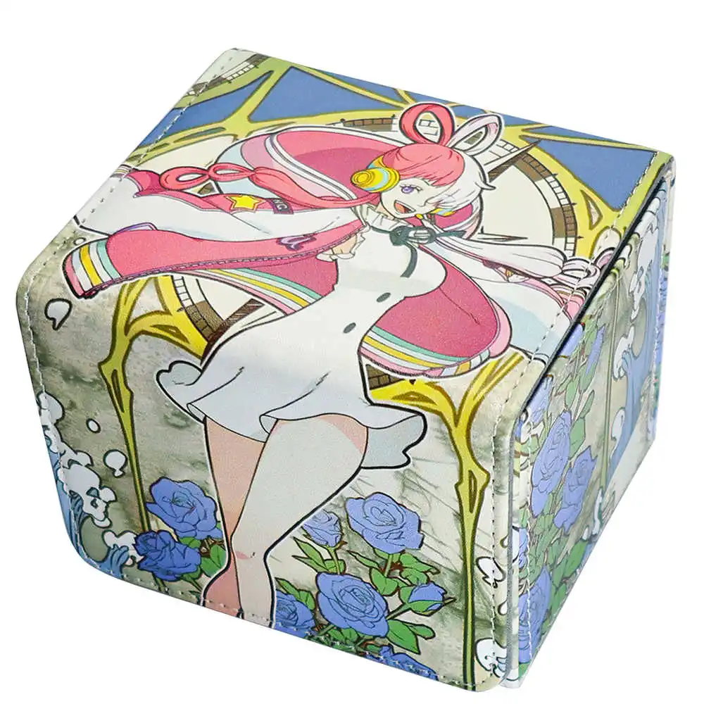 

PTCG Card Deck Box Fits MTG 100+ Card Storage Box Card Games PU Leather Card Storage Box Premium Card Deck Case