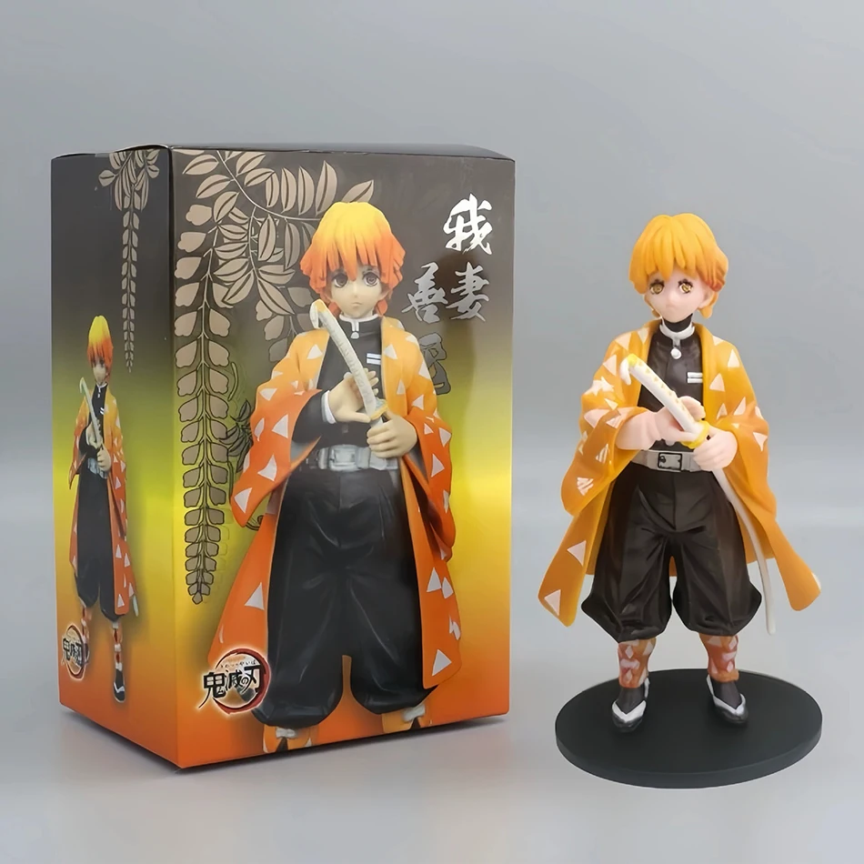 15cm Anime Demon Slayer Figur Puppe Spielzeug Nezuko Tanjirou Zenitsu Inosuke Kyoujurou Shinobu Giyuu Qposket Modell Spielzeug Geschenk – Detail 10