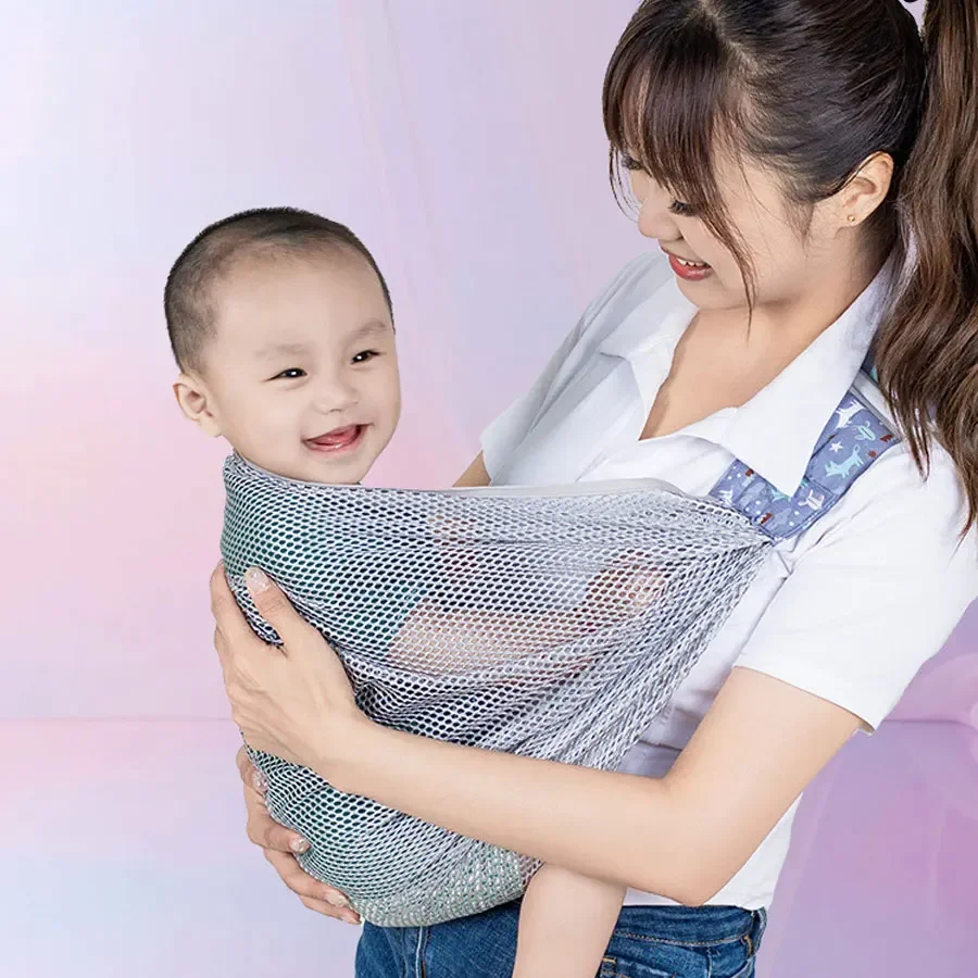 

Newborn Soothing Tool Cradle Style Sleep Soothing Baby Simple and Lightweight Strap Feeding Baby Crossbody Cotton Hug Strap