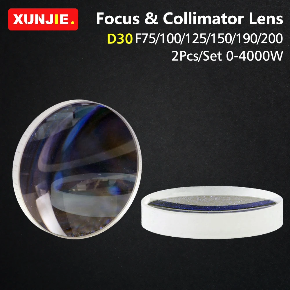 Imagem -03 - Focando a Lente do Colimador do Foco Silicone Fundido Quartzo para o Laser do Corpo de Raytools Wsx 1064nm D28 D30 F75 100 125 150 155 200 mm Peças