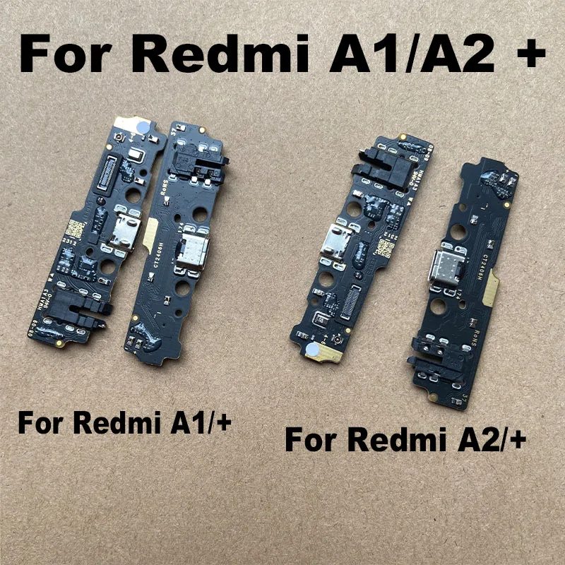 For Xiaomi Redmi A1 A2 A3 + Plus USB Charging Dock Port Mic Microphone Connector Board Fast Flex Cable Repair Parts With IC