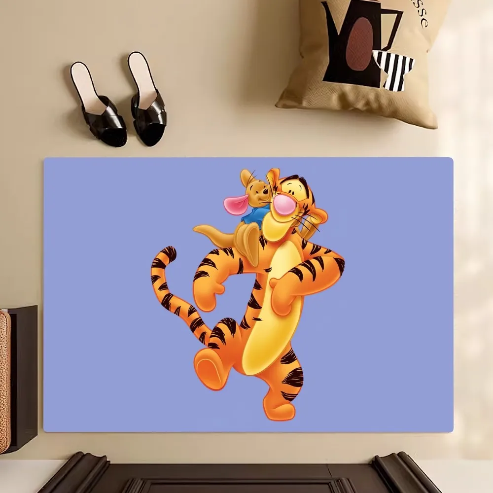 Beast Kingdom Disney Tigger Cute Floor Mat Bedroom Kitchen Door Bath House Super Absorbent Foot Non-slip