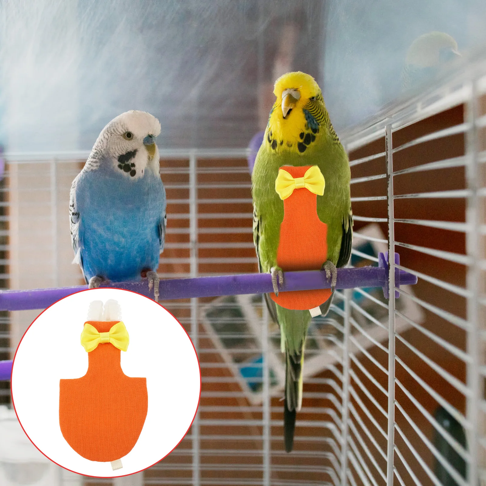 

Parrot Diaper Clothes Soft Diapers for Parrots Harness Conure Pigeon Comfort Large Birds Flight Suit Protector Duck