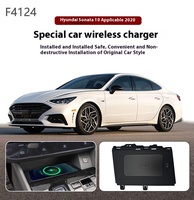 15W Wireless charger,Special on-board QI phone fast charging panel Car Accessories For Hyundai Sonata 2020-2024