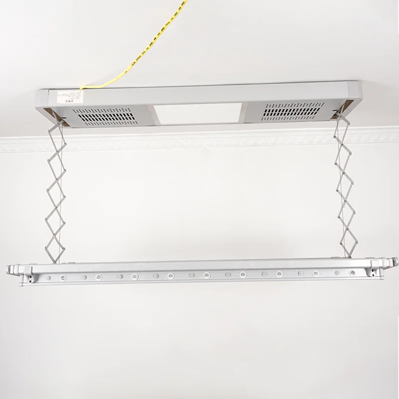 ماكينة طي الملابس الأوتوماتيكية ذات الجودة الممتازة، رف تجفيف الغسيل الكهربائي المثبت على السقف #4