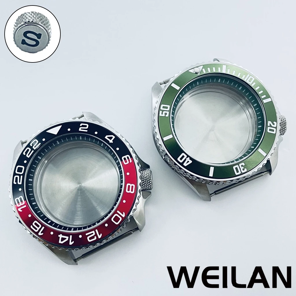 

42 мм NH34 NH35 NH36 NH38 NH70 NH72 Механизм Серебряный корпус часов Черный Синий Зеленый Оранжевый Кольцо Алюминиевый безель