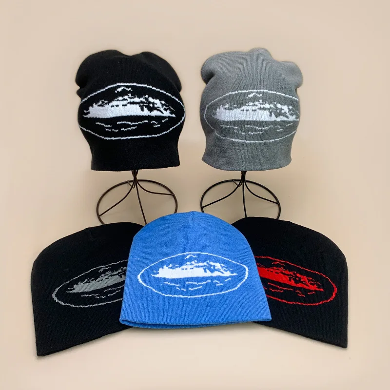 

Новая ретро европейско-американская вязаная шапка для мужчин и женщин, уличная шапка в стиле хип-хоп скейтбординг с принтом, шапка-бини, осенне-зимняя теплая шапка