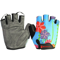 Short Cycling Gloves Fingerless Gloves Anti-slip Bicycle Lycra Fabric Half Finger Mitten for Road Bike Sports Racing 0042