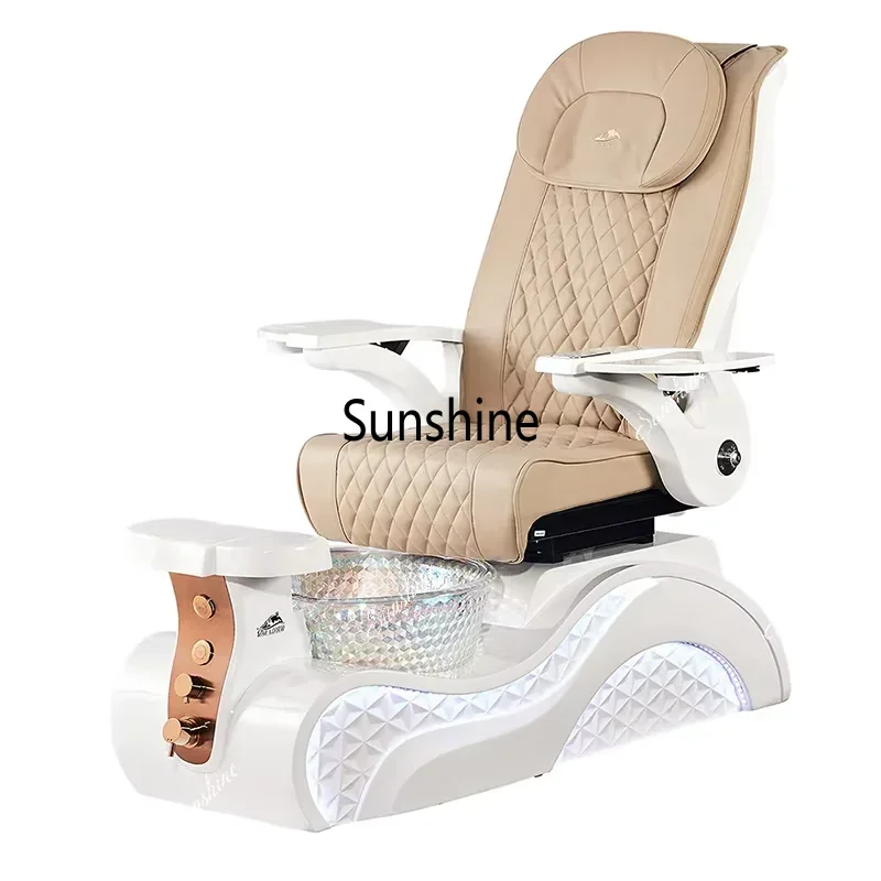 

Electric Masaje Pedicure Chair for Nail Salon With Plumbing Modern Professional Luxury Throne Foot Spa Massage Manicure FT