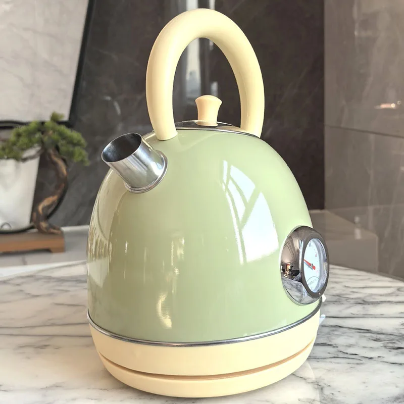220V Retro Electric Kettle Boiling  With Automatic Power Off 304 Stainless Steel Household Electric