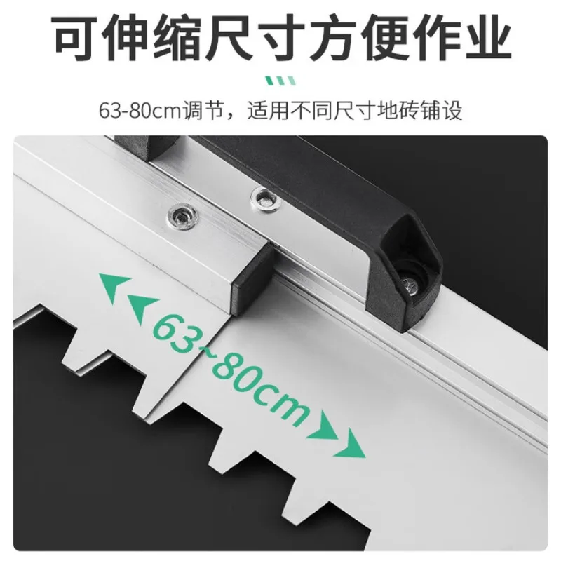 Tile laying floor tool, auxiliary bricklayer rake tile laying tile leveling device
