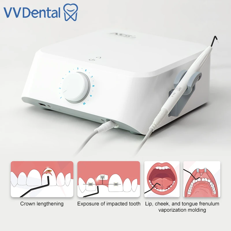 VVDental Portable Dental Electrosurgery Unit High Frequency Electric Surgical Knife Scalpel Dentisty Electrosurgery System ATS-S