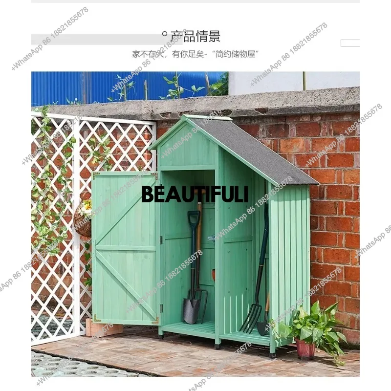 Outdoor storage cabinet Balcony Courtyard Locker Waterproof and sunscreen