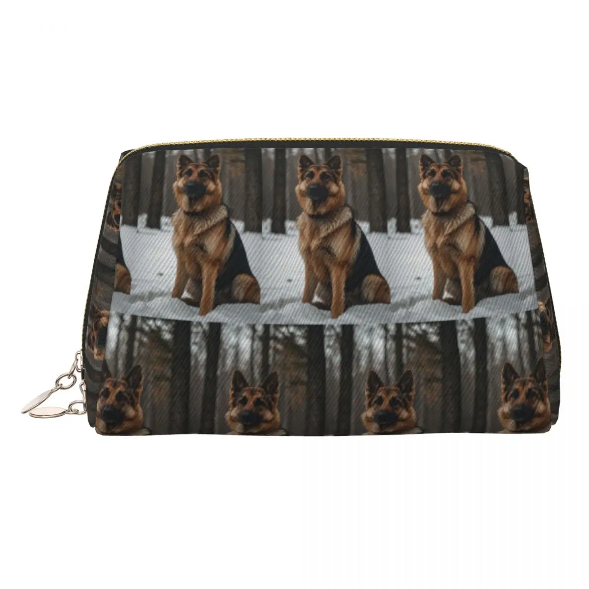 Bolsas de cosméticos para mujer con perro pastor alemán, organizador de maquillaje de viaje, bolsa de almacenamiento de artículos de tocador, estuche Dopp