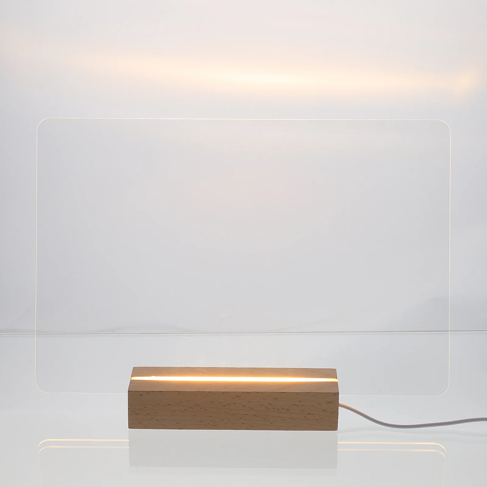 

1 set 1 Set Acrylic Note Luminous Message Board For Home Office Desktop Use Writing Sketch Pad Display Board