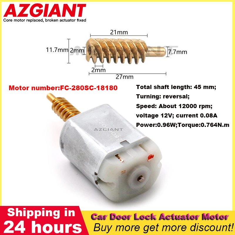 FC-280SC-18180 12V dc Central Door Lock Motor repair tool for Nissan NV200 1.5 DCi MK1 Sylphy mk2 Micra/March K12 MK3 DIY PARTS