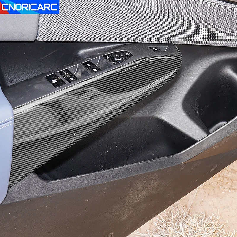 

Car Styling Door Armrest Frame Decoration Cover Trim For BMW X3 G45 2025 Carbon Fiber Color Interior Accessories