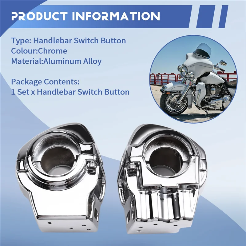 

NEW-For Ultra Classic Electra Glide Road King Motorcycles 1996-2013 Handlebar Button Shell Motorcycle Replacement Parts