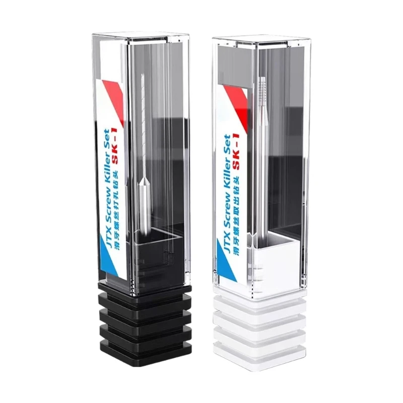 Juego brocas tornillo dañadas acero aleación 2 piezas para eliminación pernos oxidados