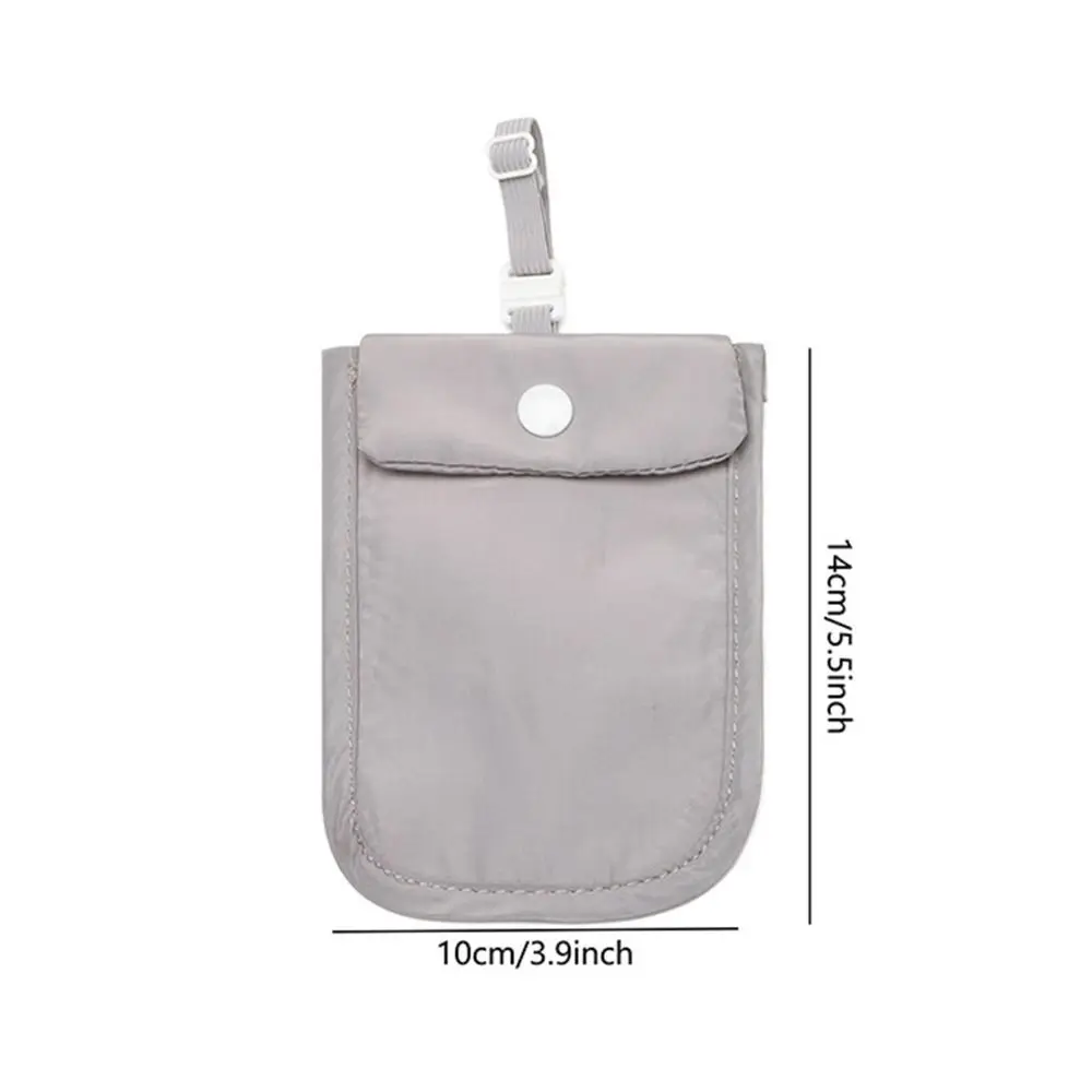 Bra Wallet with Adjustable Elastic Strap RFID-Blocking Money Pouch Secret Pocket Lingerie Coin Pouch Protect Passport