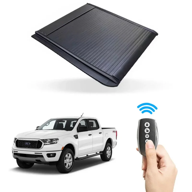 

Canyossoar Премиум Водонепроницаемый 5-футовый электрический грузовик Пикап Tonneau Bed Cover Ranger 2023+ W/WO Frame Retractable Truck Kit