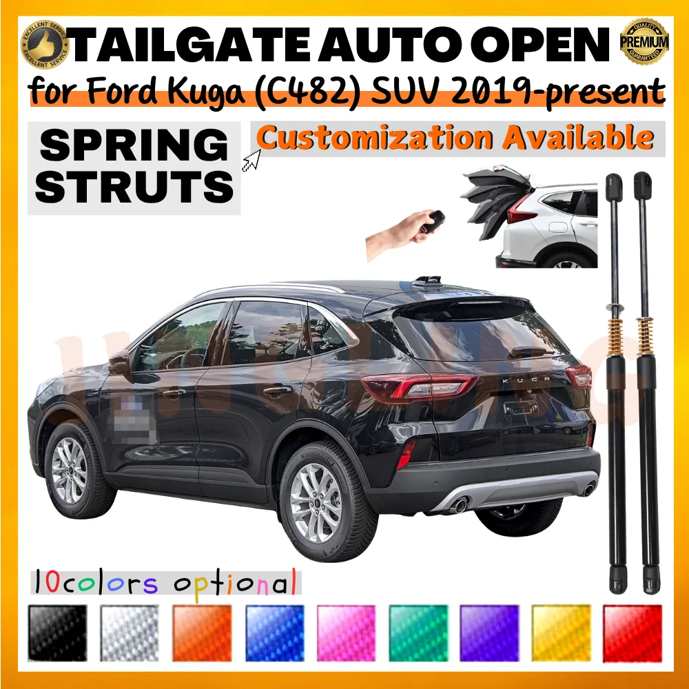 

Qty(2) Trunk Struts with Spring for Ford Kuga (C482) SUV 2019-present for Ford Escape Rear Tailgate Lift Supports Shock Absorber