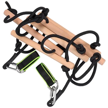 어린이용 너도밤나무 걸이 로프 사다리 액세서리, 경찰 배지, 등산 스포츠 장난감