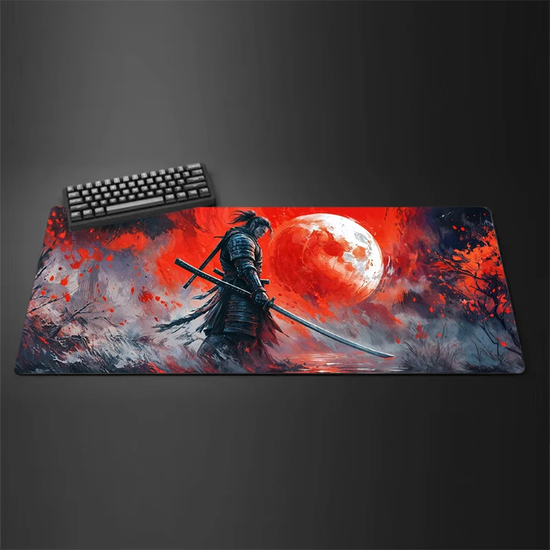 Japanese Samurai Mouse Pad Large Gaming Accessories Mousepad Gamer Desk Mat Office Mats Keyboard Xxl Mause Carpet 900x400 Speed