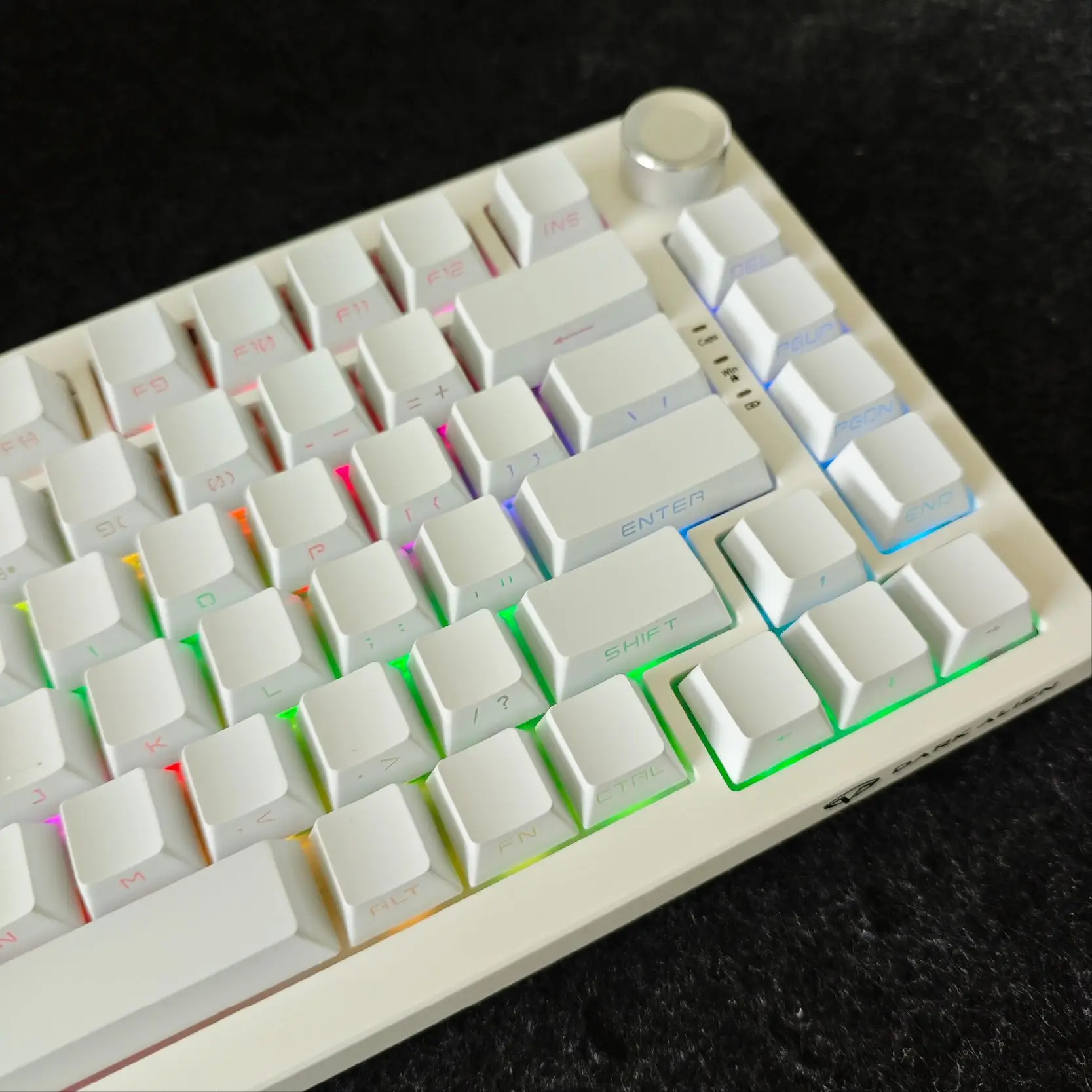 Plain Black White Keycaps Side Printed PBT key Caps for Mechanical Keyboard  60% 65% 68% 75% 85% 95%