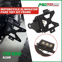 Cafe Racer For BMW K100 K 100 New Motorcycle License Plate Holder Side Eliminator Page Tidy Kit License Plate Frame With Light