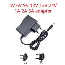 LED 조명 스트립용 범용 전원 공급 장치 충전기 어댑터, AC 110-240V, DC12V, 5V, 6V, 9V, 13V, 24V, 12V, 1A, 2A, 3A