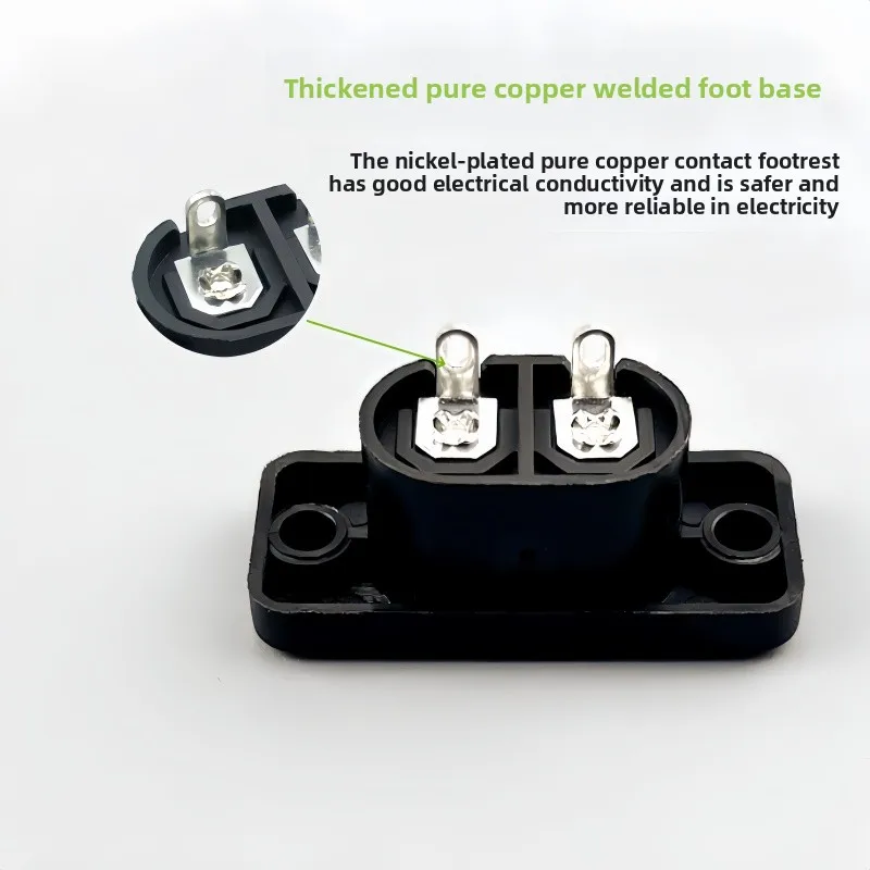 1/3Pcs C7 C8 Male Female Plug Power Outlet Embedded Electric Connector Connector 35mm*15mm AC 2.5A 5A 250v 3515mm