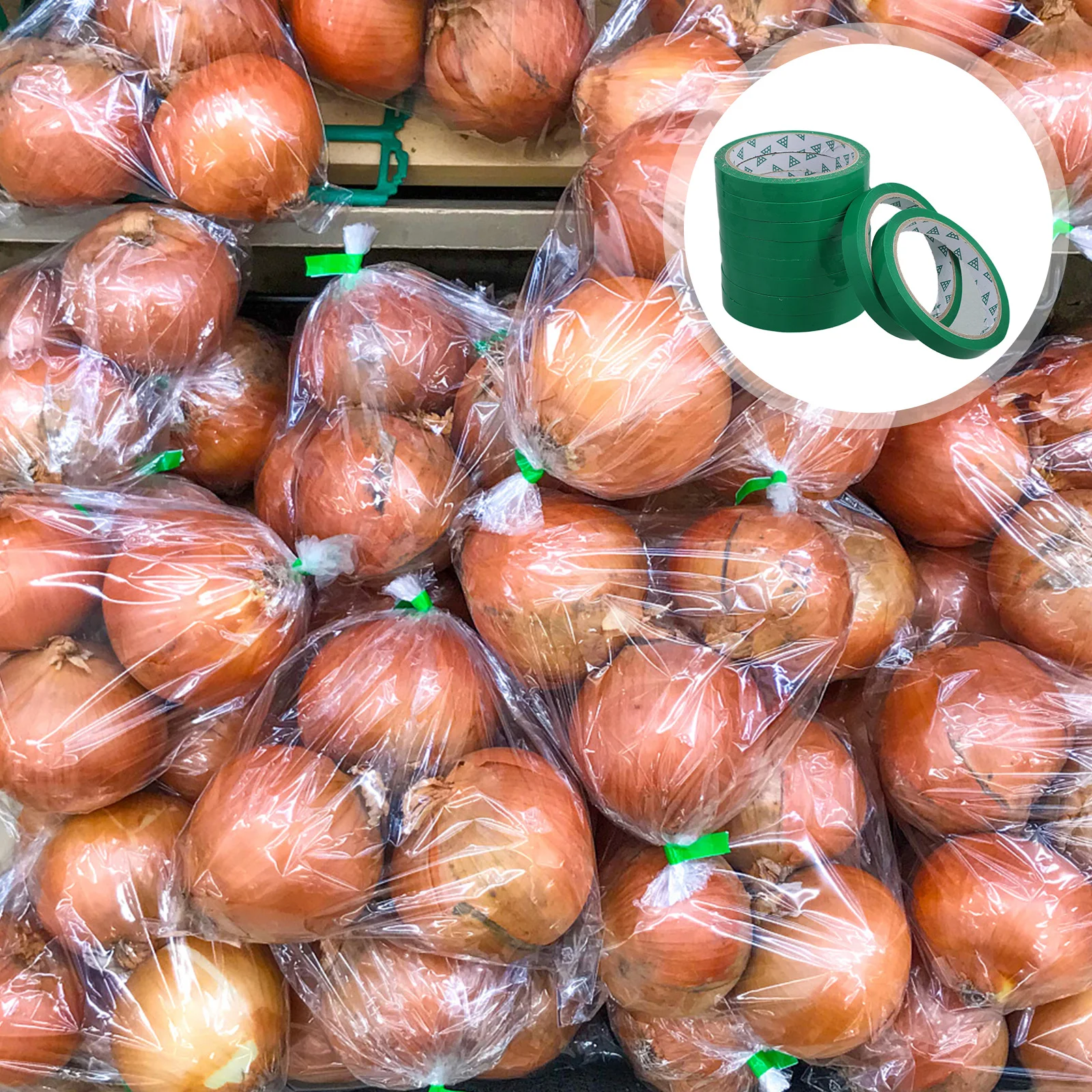 10pcs Vegetable Tape Colorful Produce Packaging Sealing Strip Strong Stretchable Pp Material For Supermarkets Farmers Markets