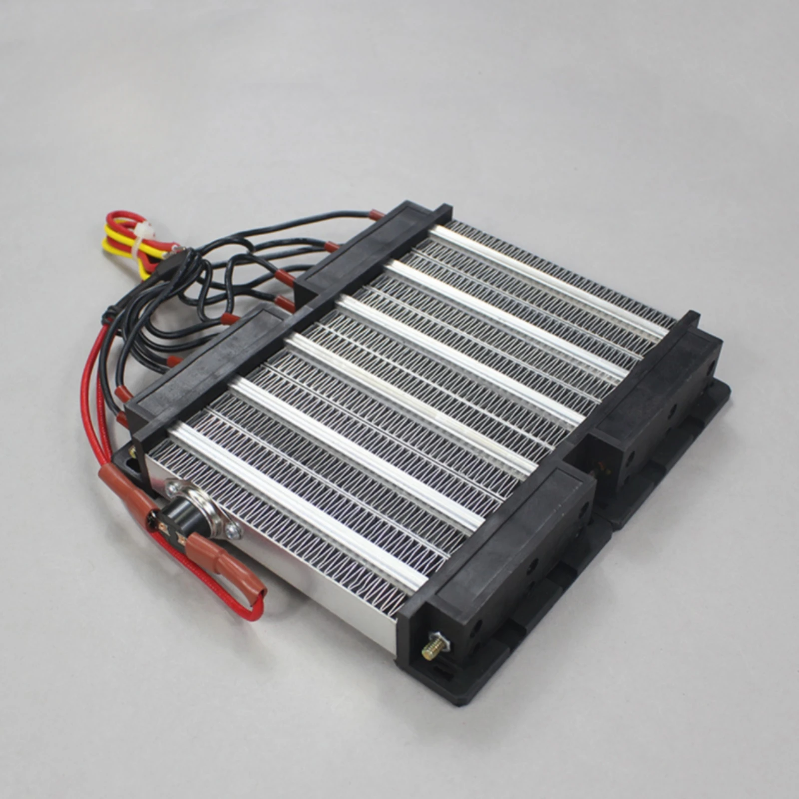 Finned Ceramic Air Heater with Wired Terminals Compact PTC Ceramic Air Heater PTC Heating Component Energy Saving