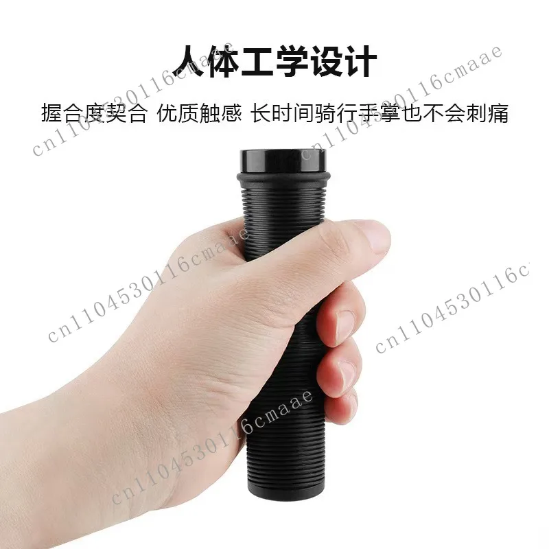 Bicycle Grip Cover Silicone Lockable Non-slip Rubber Straight Mountain Bike Rubber Bicycle Accessories Equipment Men and Women