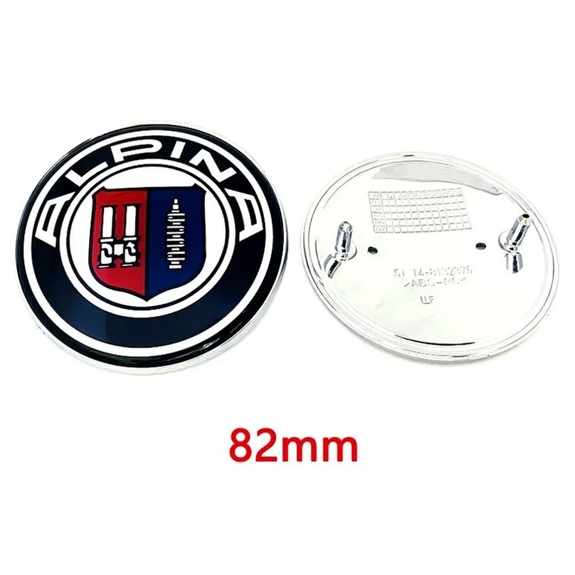 ALPINA 74mm 45mm 82mm cofano Auto cofano griglia anteriore tronco posteriore coda paraurti emblema distintivo Logo accessori esterni Auto adesivo